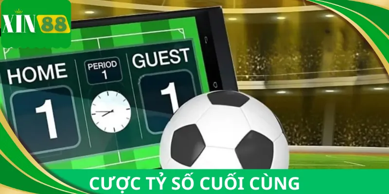 Cược tỷ số chung cuộc của trận đấu