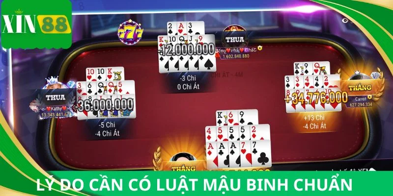 Nguyên nhân ai cũng cần có luật Mậu Binh chuẩn